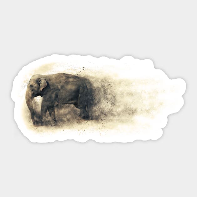 Elephant Sticker by TortillaChief